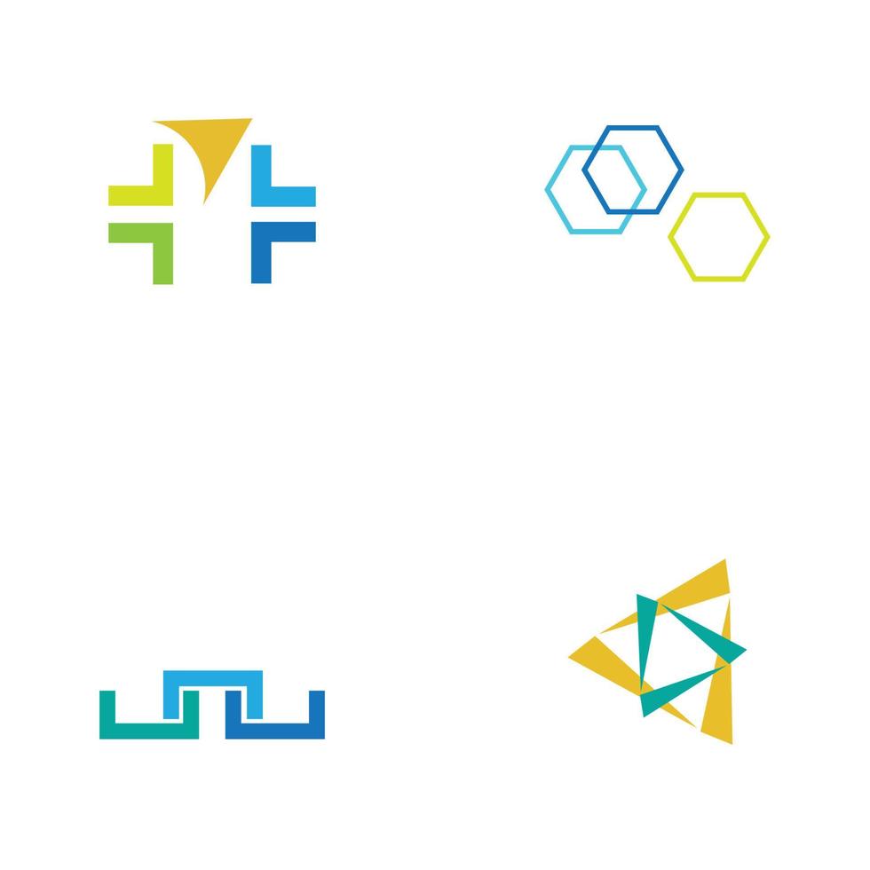 Modern logo concept design for fintech and digital finance technologi vector