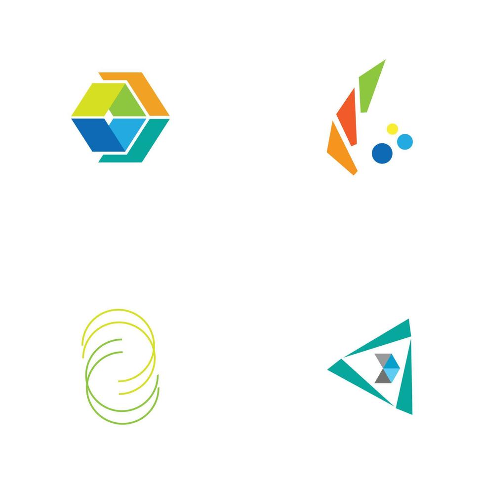 Modern logo concept design for fintech and digital finance technologi vector