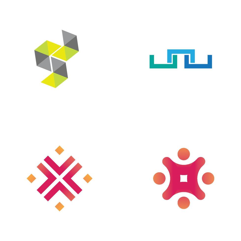 Modern logo concept design for fintech and digital finance technologi vector
