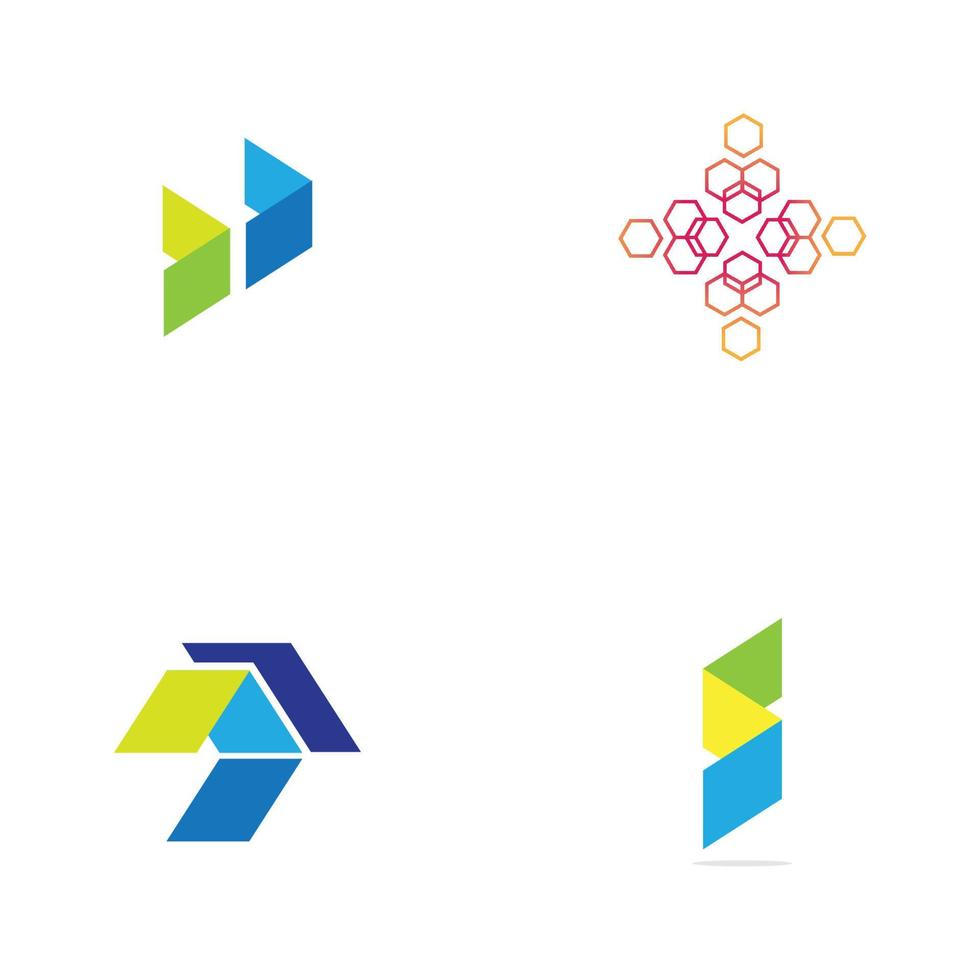 Modern logo concept design for fintech and digital finance technologi vector