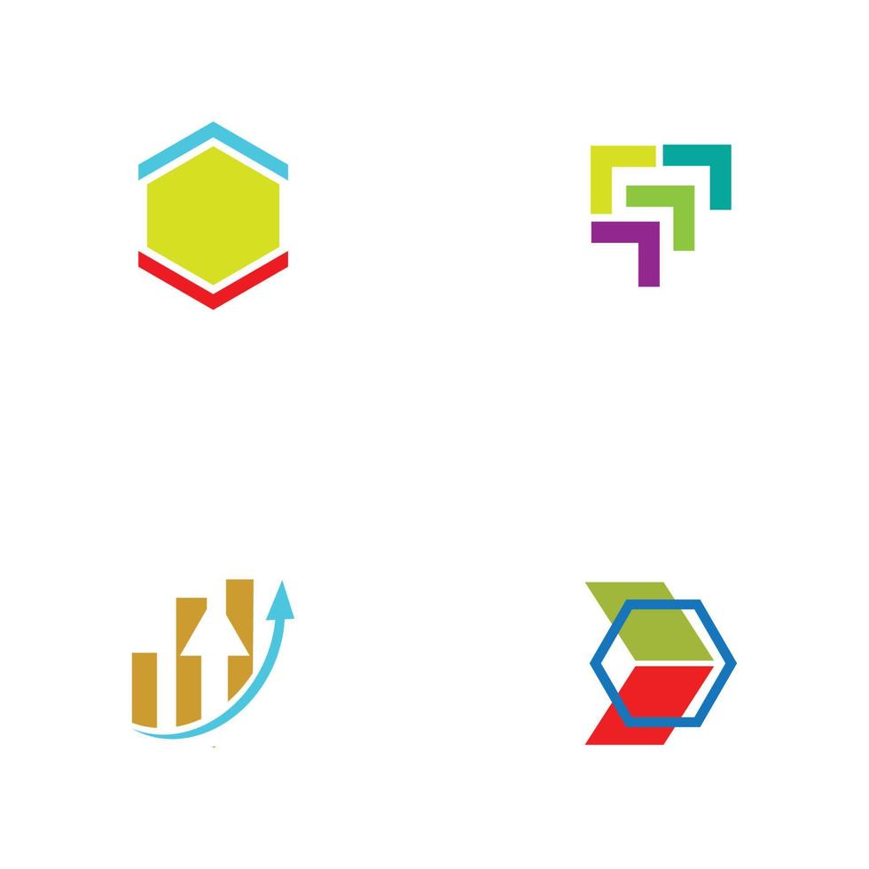 diseño de concepto de logotipo moderno para fintech y tecnología de finanzas digitales vector