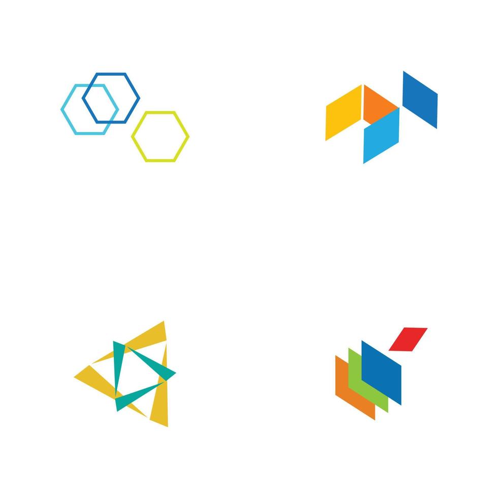 logo concept design for fintech and digital finance technologies vector