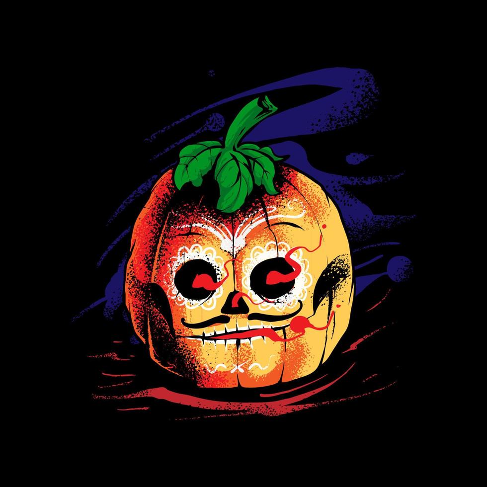 calabaza dia de muertos ilustración vector