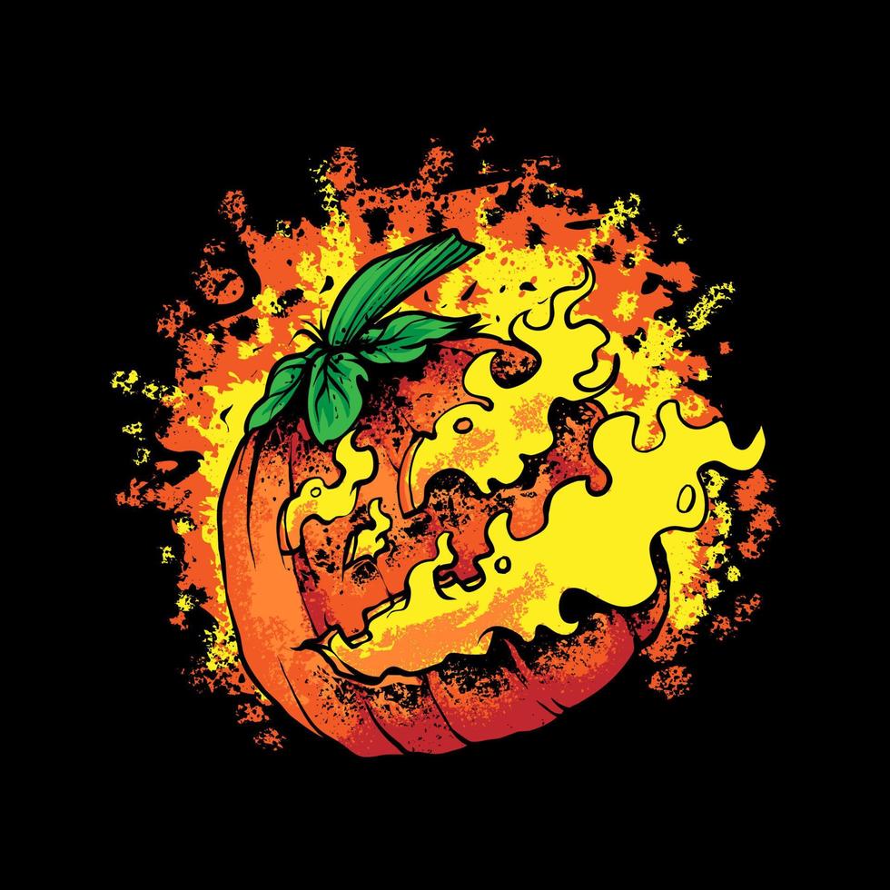 calabaza halloween ilustración vector