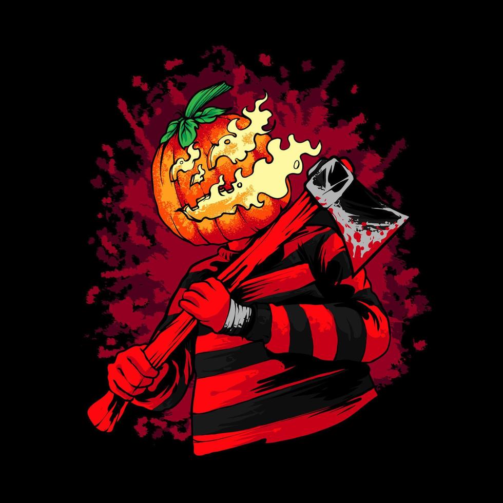 calabaza halloween ilustración vector