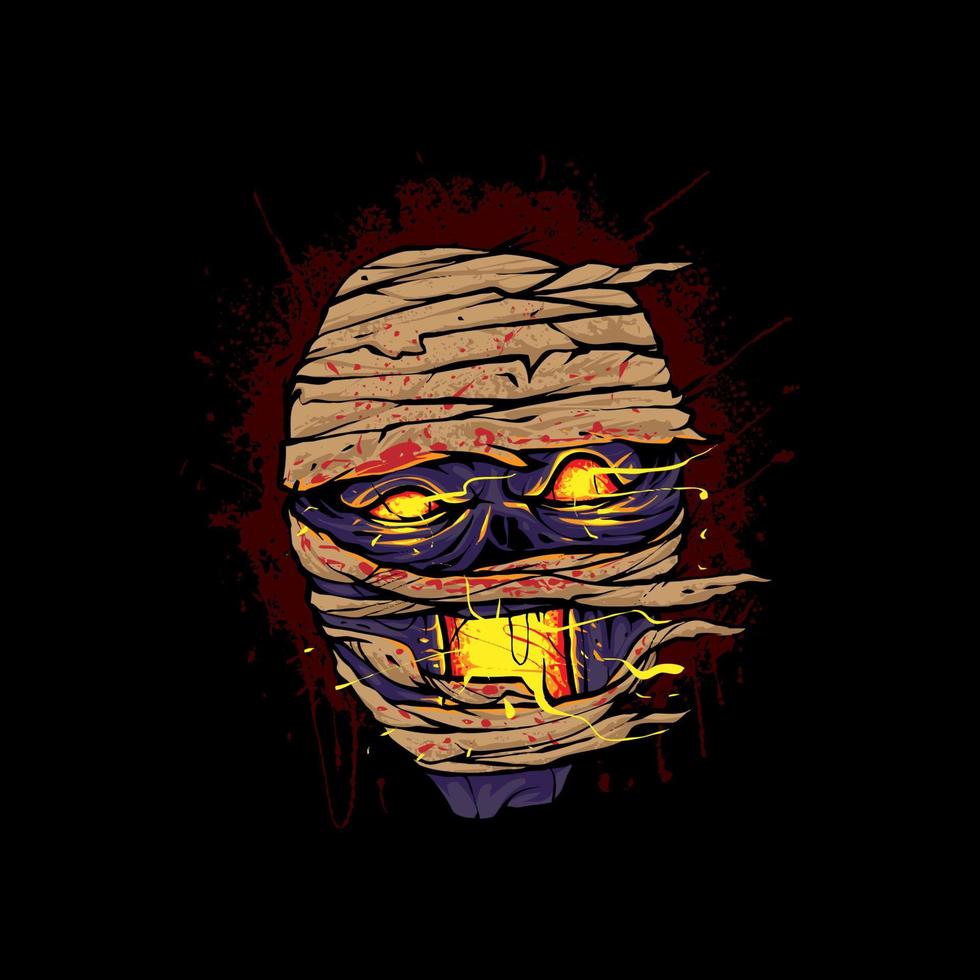 Mummy zombie Illustration vector