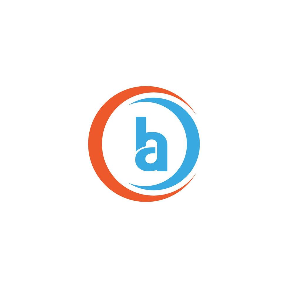 Ab letter design vector image