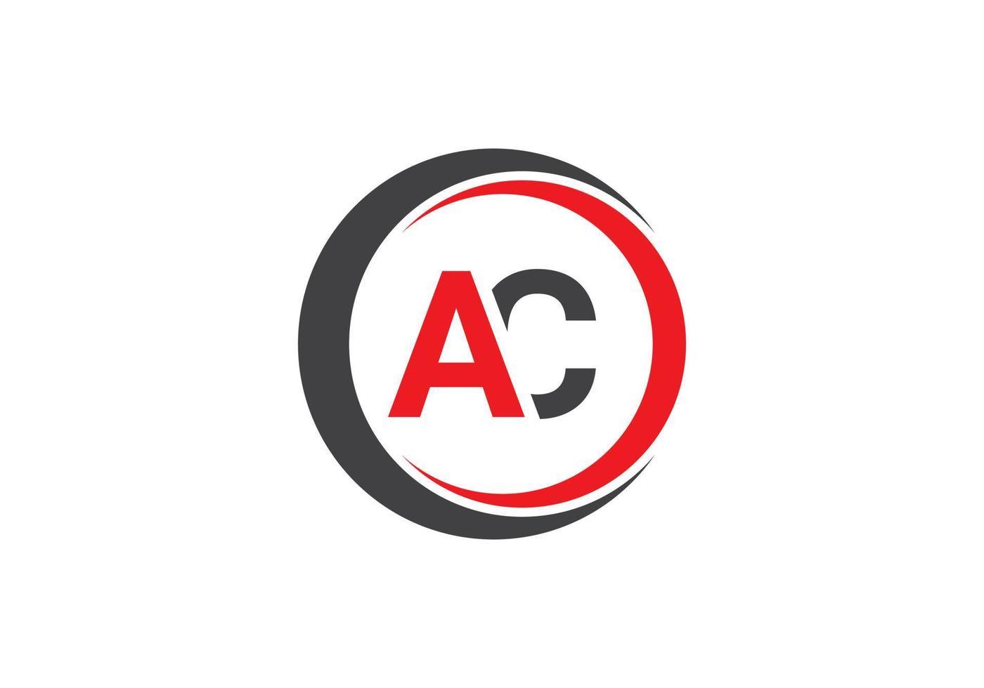 AC letter design vector image