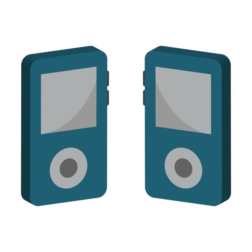 Ipod Illustrated On White Background vector