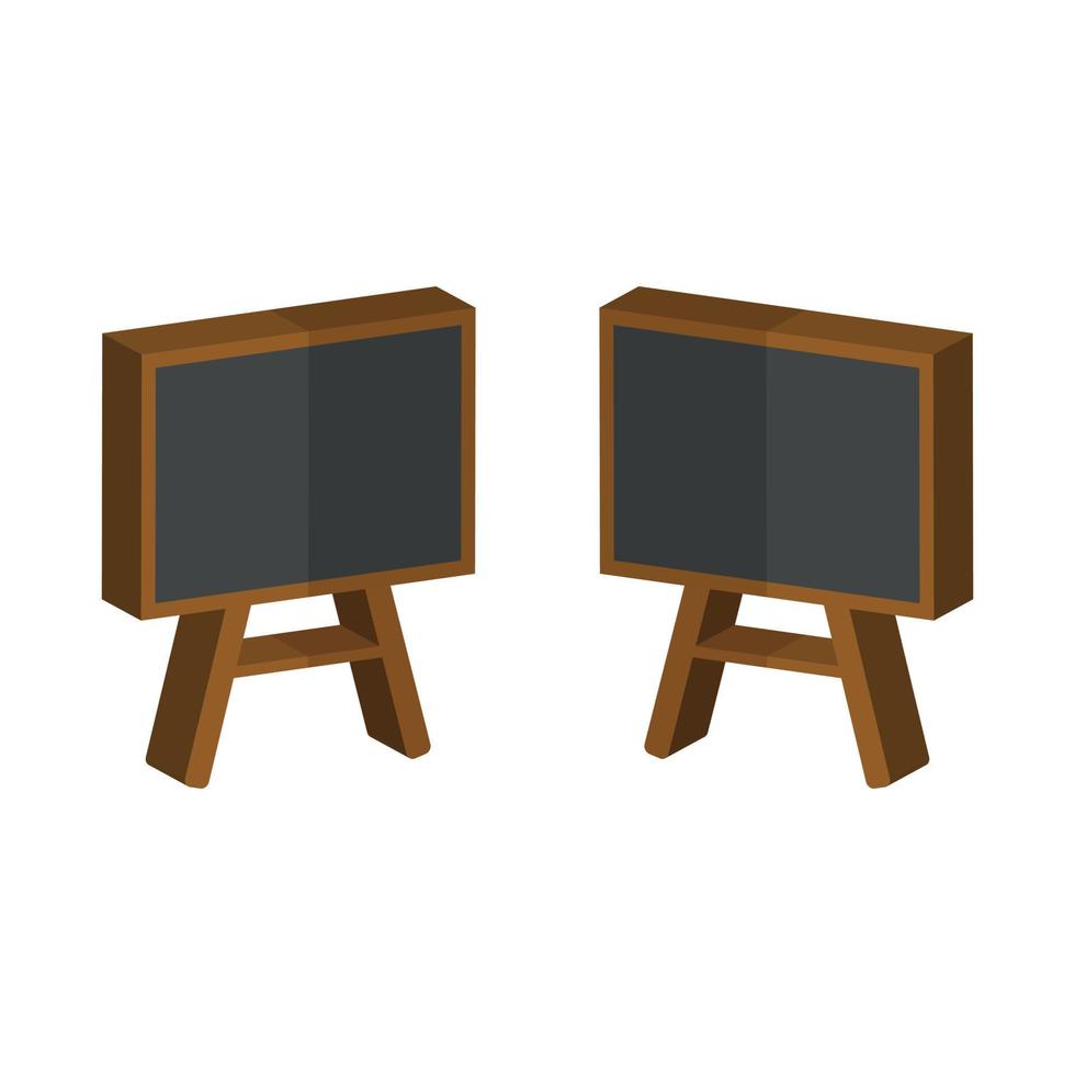 Blackboard Illustrated On White Background vector