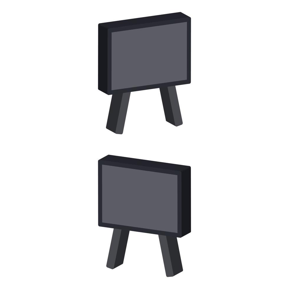 Blackboard Illustrated On White Background vector
