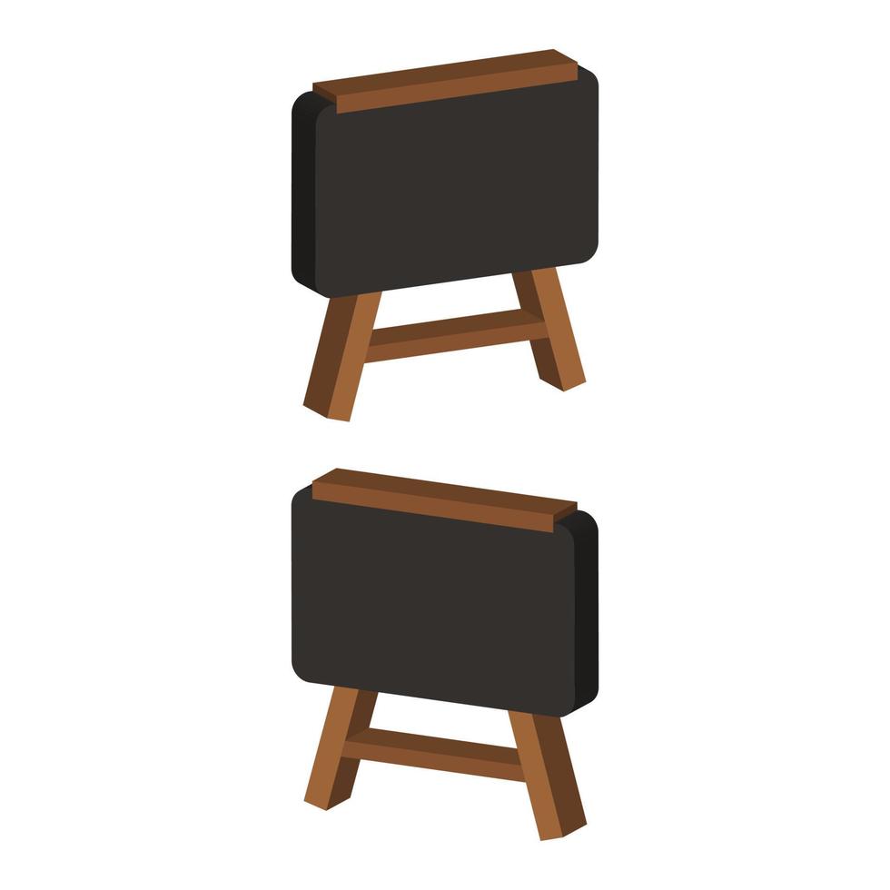 Blackboard Illustrated On White Background vector