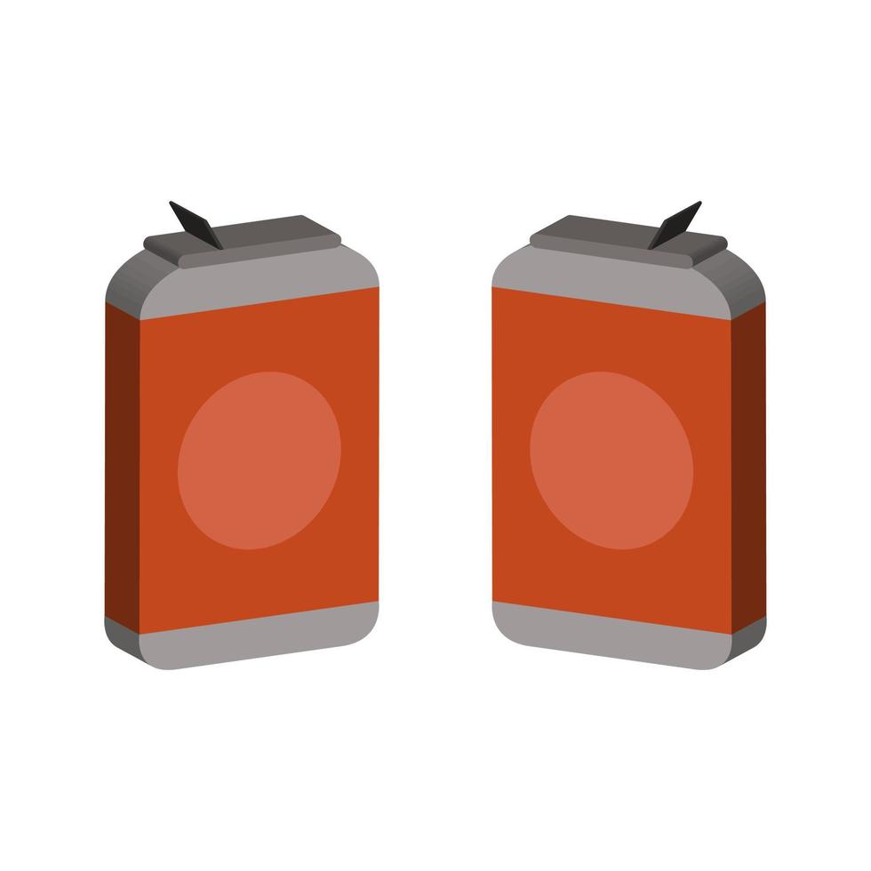 Can Illustrated On White Background vector