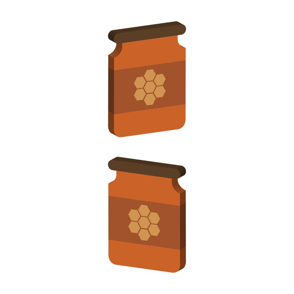 Honey Illustrated On White Background vector