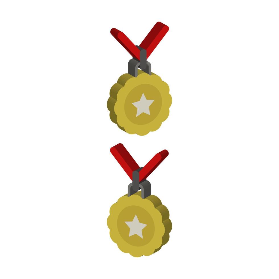 Medal Illustrated On White Background vector