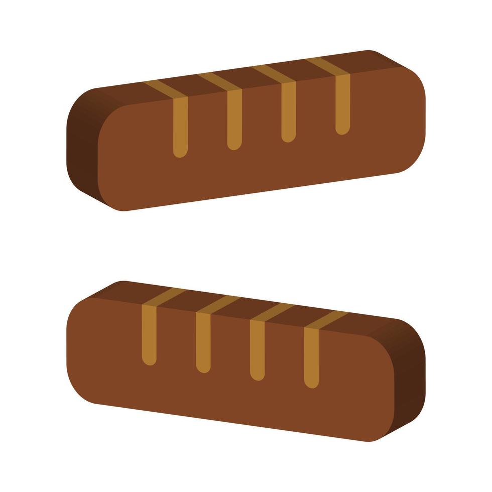 Bread Illustrated On White Background vector