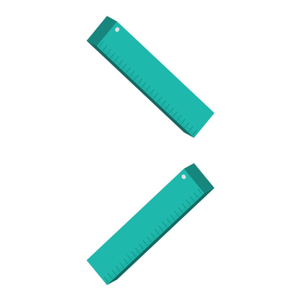 Ruler Illustrated On White Background vector
