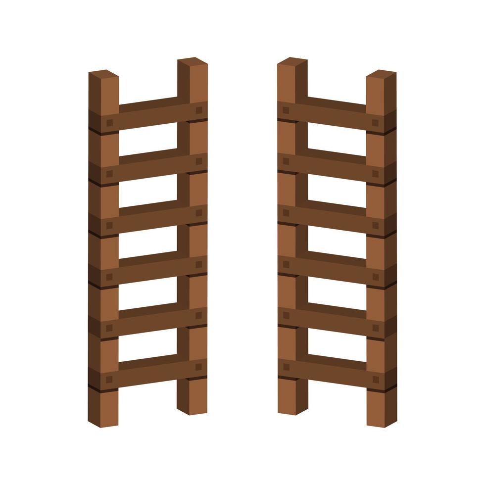 Ladder Illustrated On White Background vector