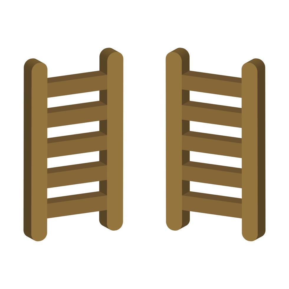 Ladder Illustrated On White Background vector
