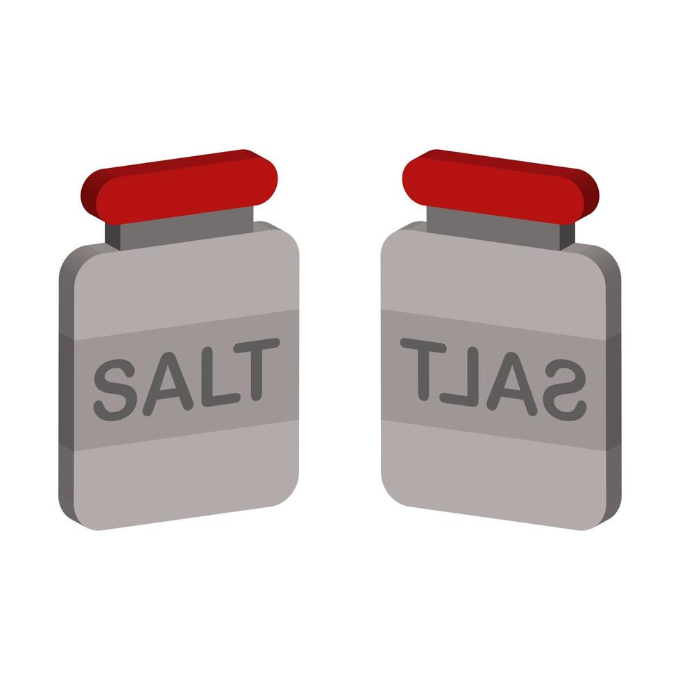 Salt Illustrated On White Background vector