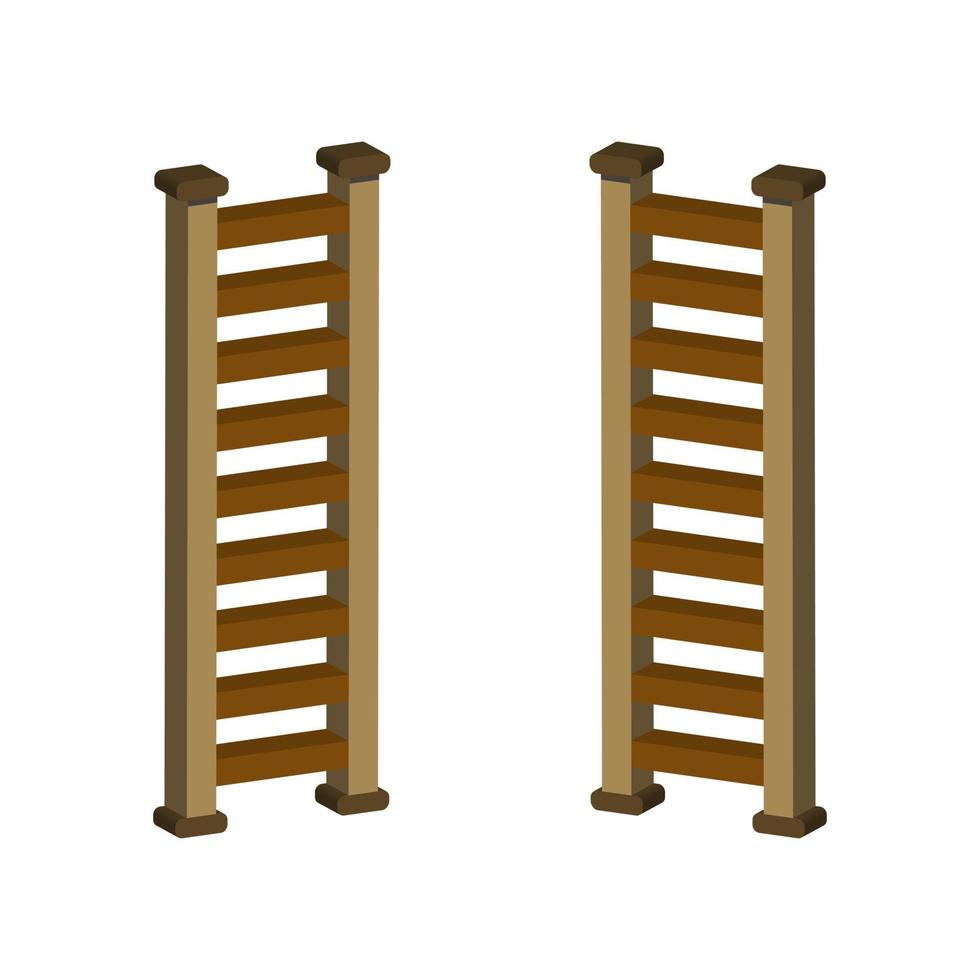 Ladder Illustrated On White Background vector