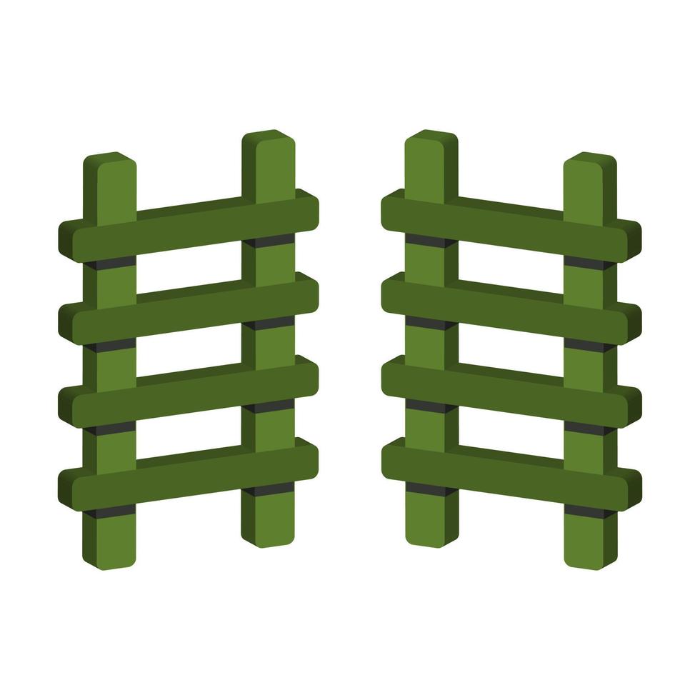 Ladder Illustrated On White Background vector