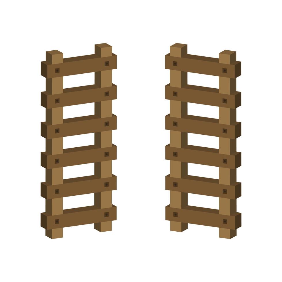 Ladder Illustrated On White Background vector