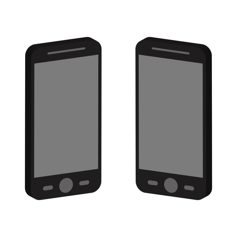 Smartphone Illustrated On White Background vector