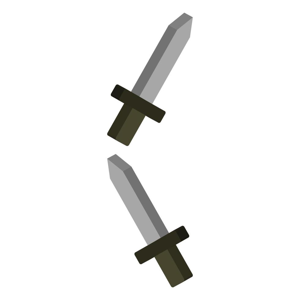 espada ilustrada sobre fondo blanco vector