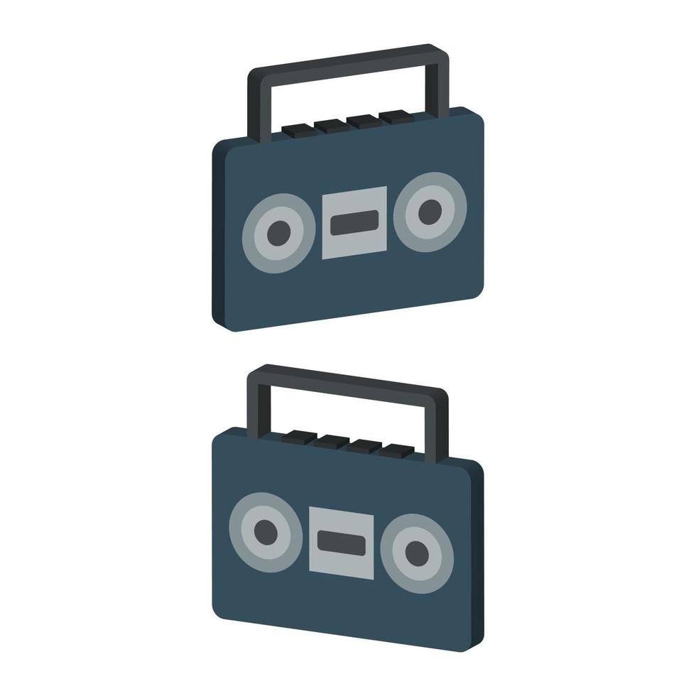 Stereo Illustrated On White Background vector