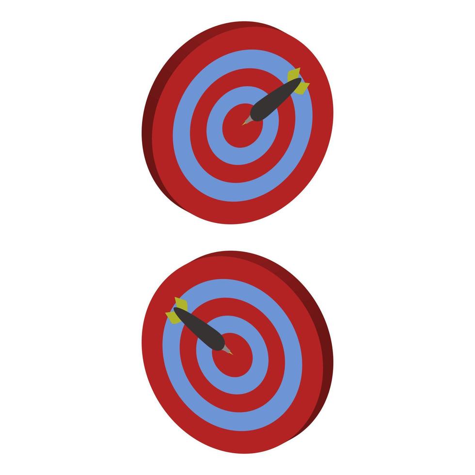 Target Illustrated On White Background vector