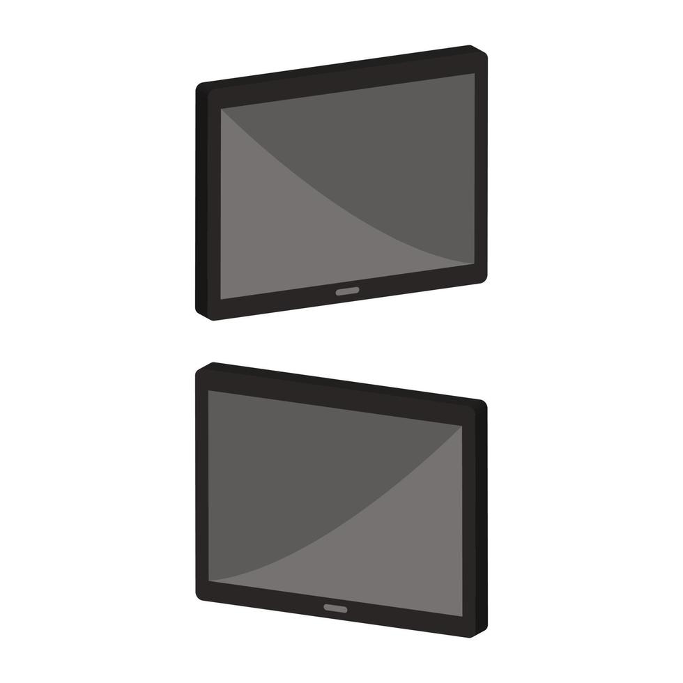 Tablet Illustrated On White Background vector