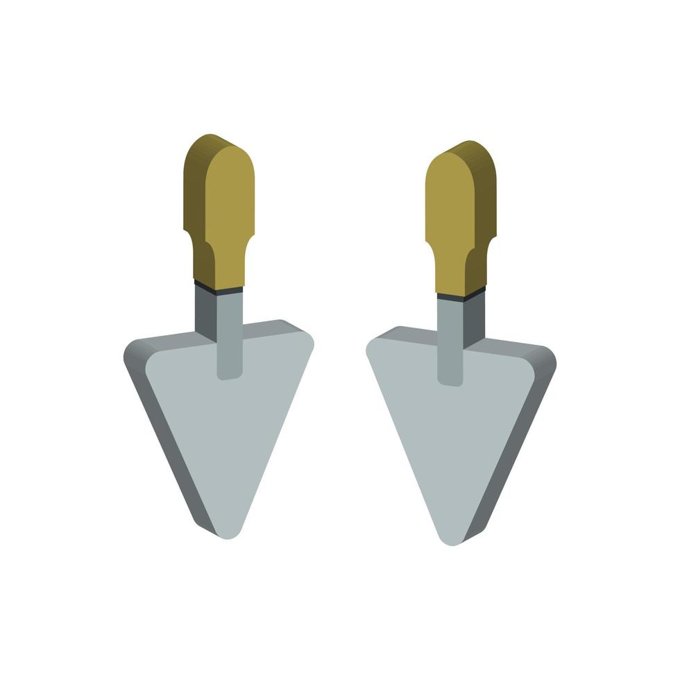 Trowel Illustrated On White Background vector