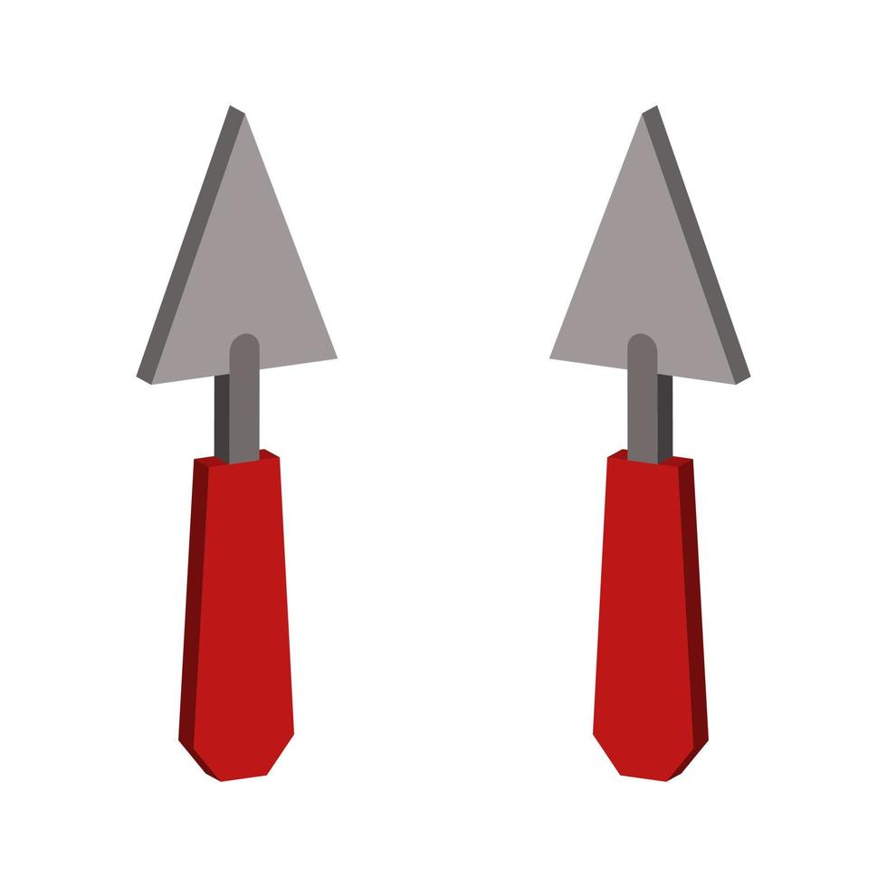 Trowel Illustrated On White Background vector