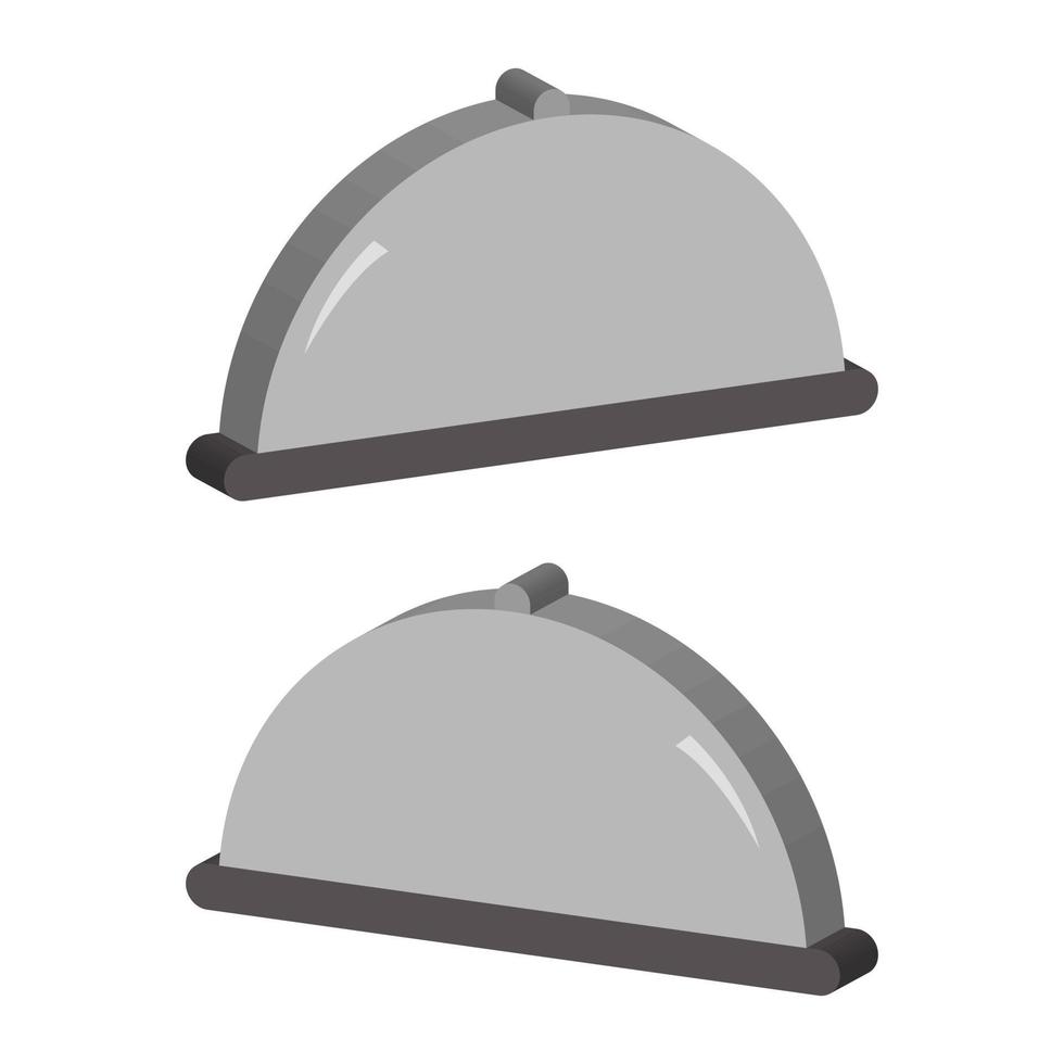 Tray Illustrated On White Background vector