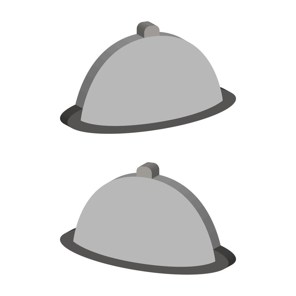 Tray Illustrated On White Background vector