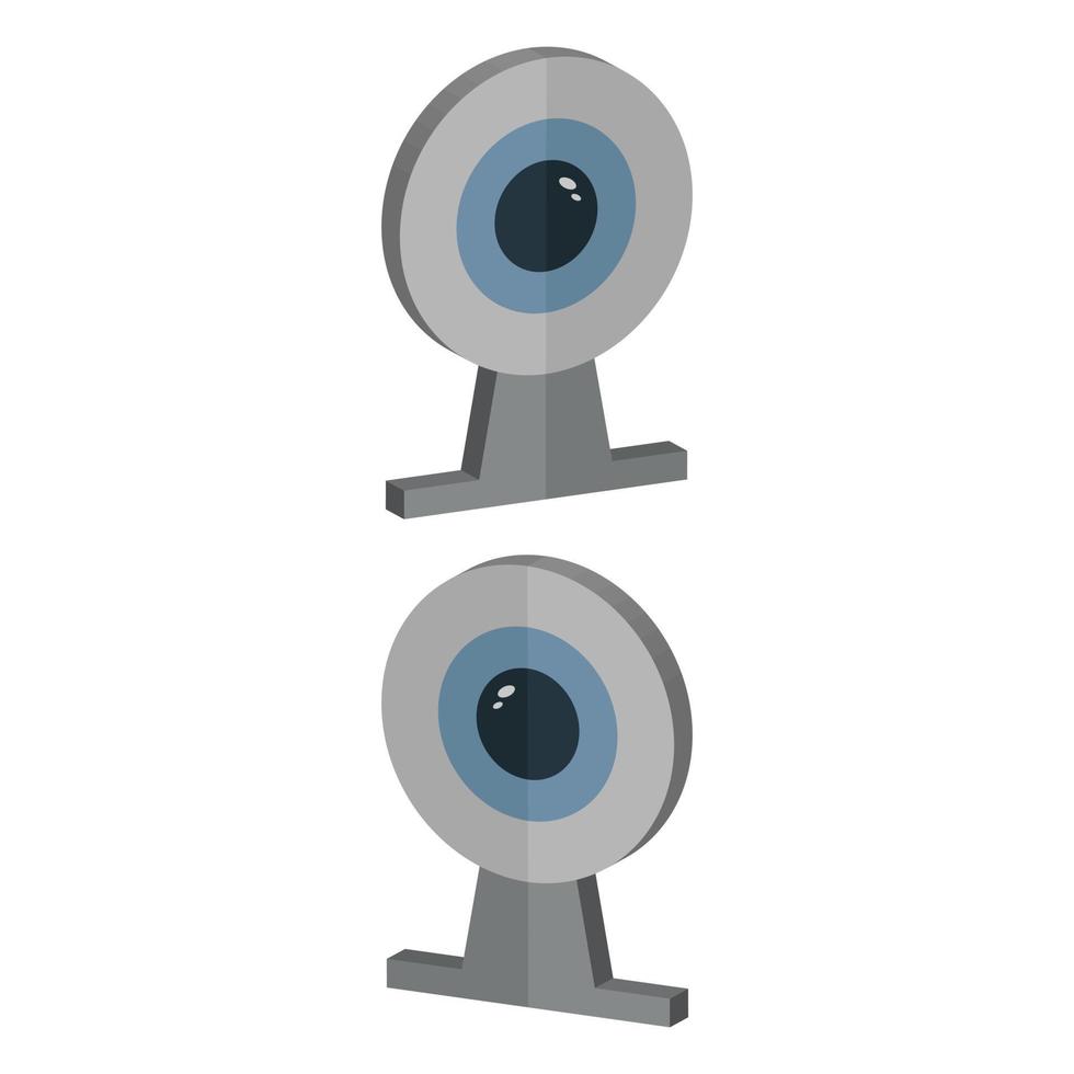 Web Cam Illustrated On White Background vector