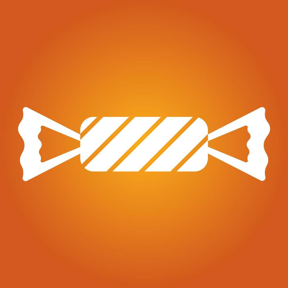 Simple illustration of sweet wrapped candy for halloween day vector