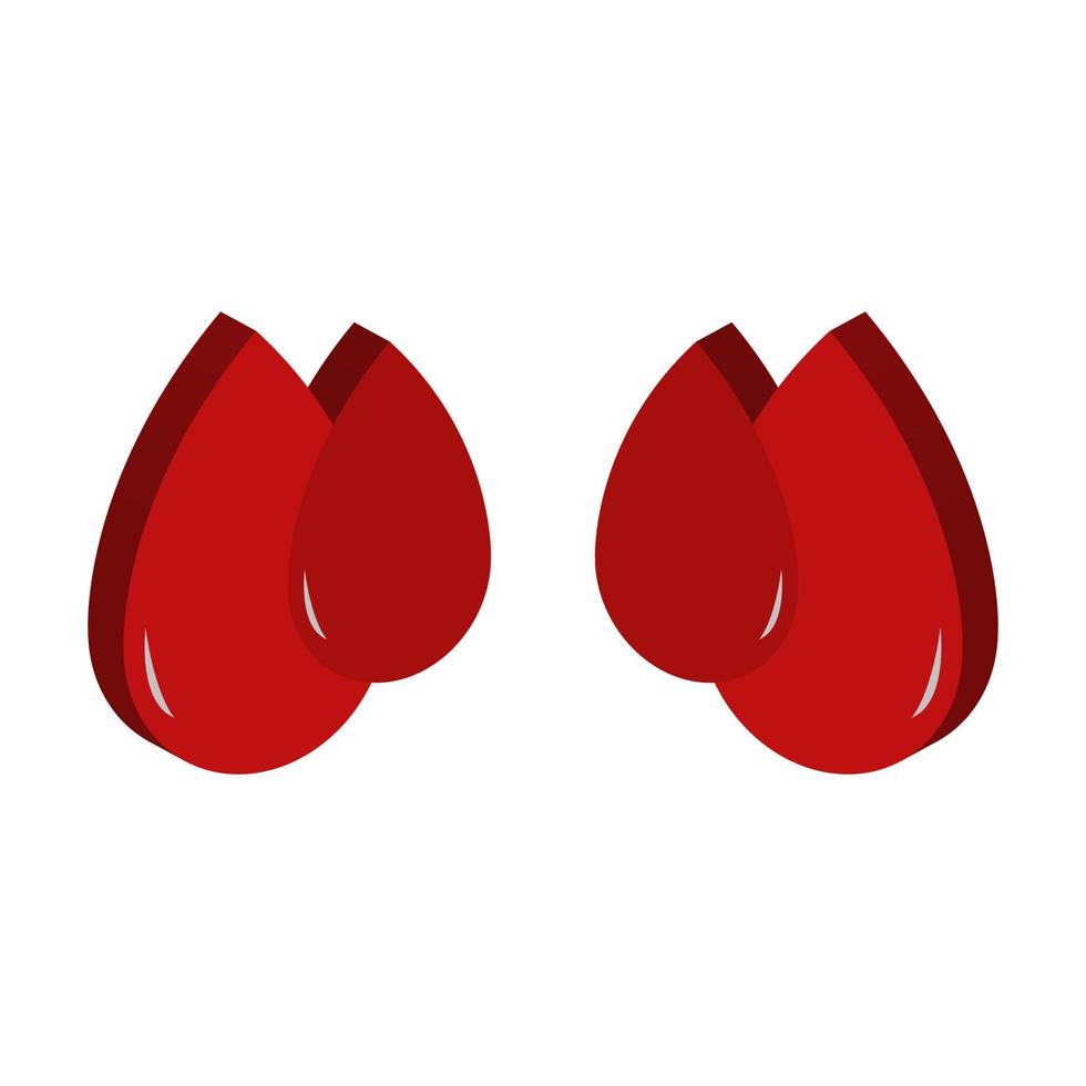 Blood Illustrated On White Background vector