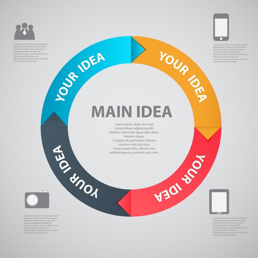 Infographic template vector illustration