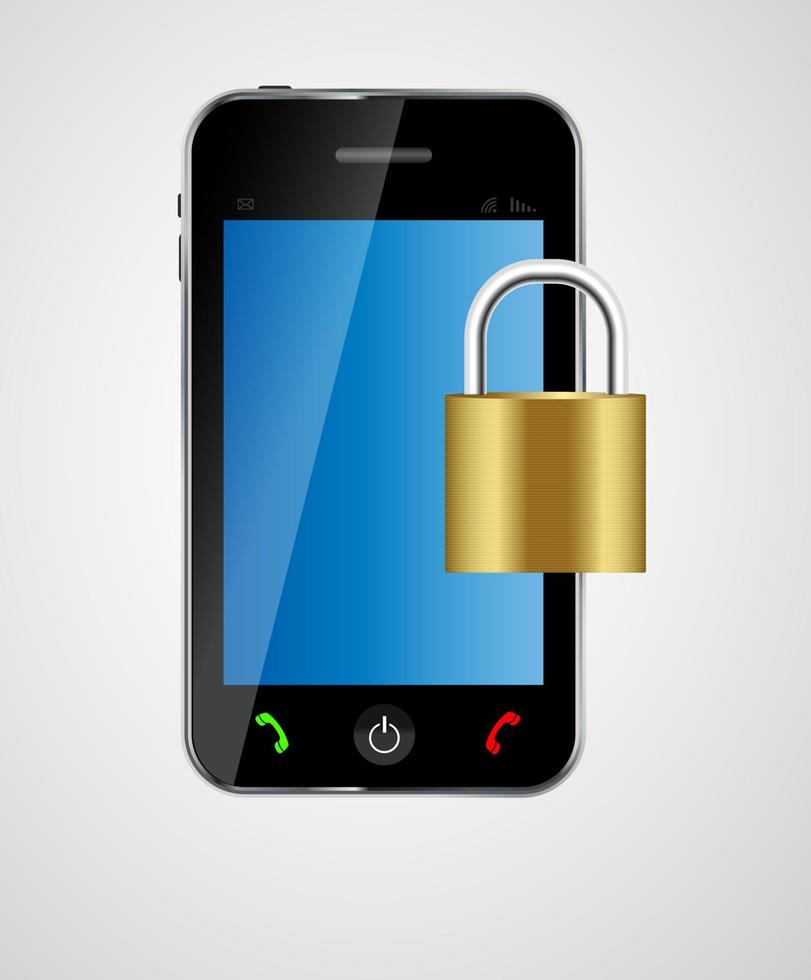 security phone concept vector illustration