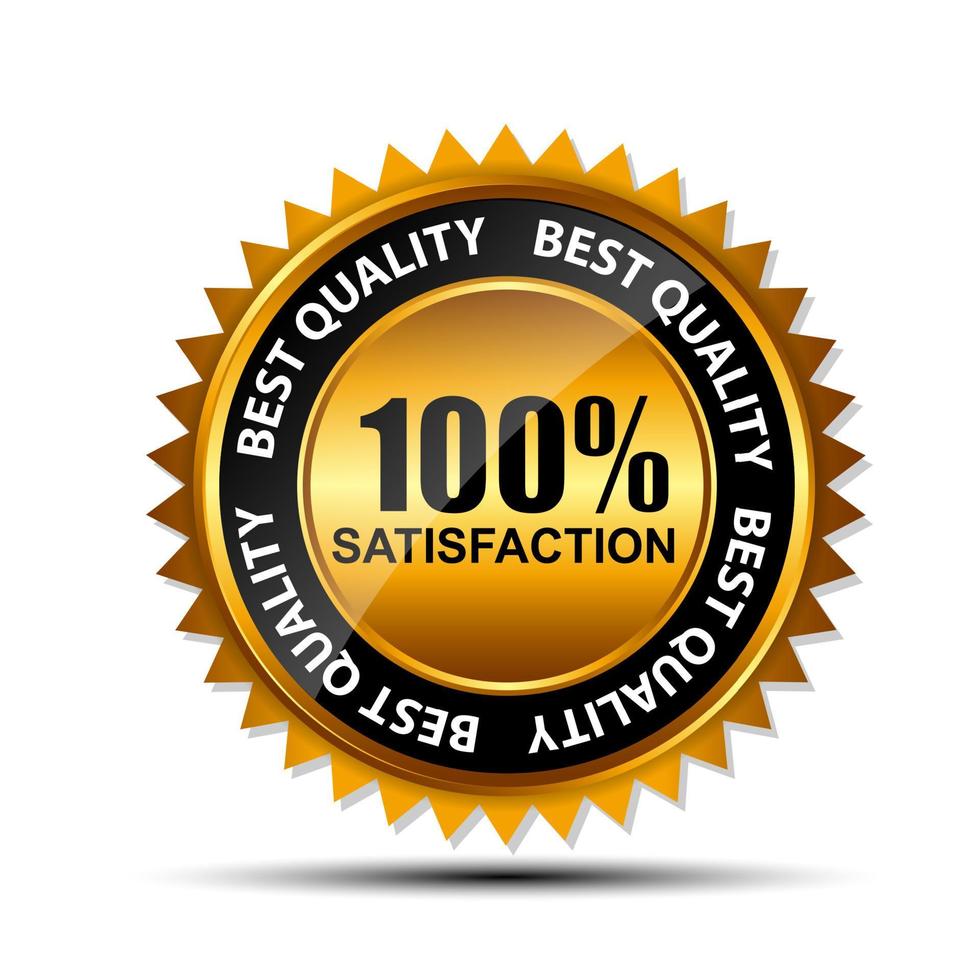 Vector gold sign, label template