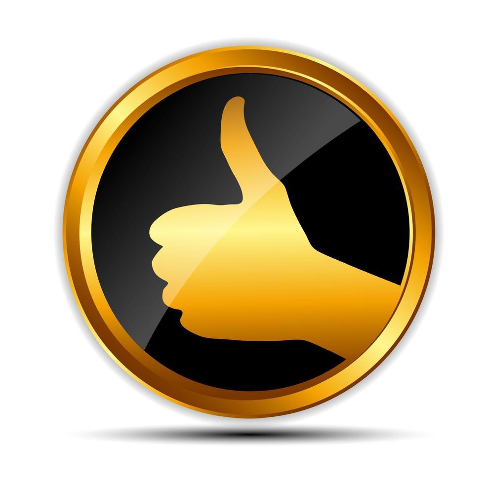 Vector gold sign, label template