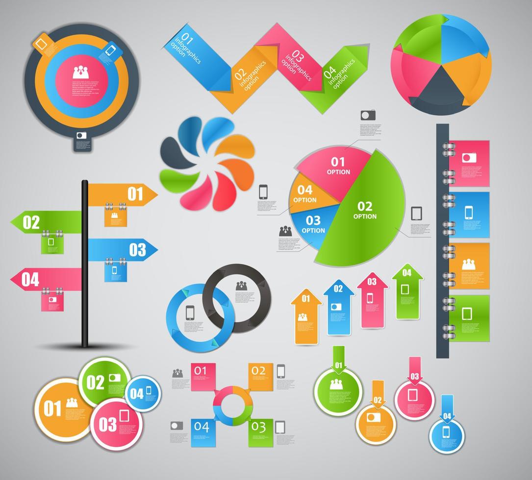 Ilustración de vector de negocio de plantilla de infografía