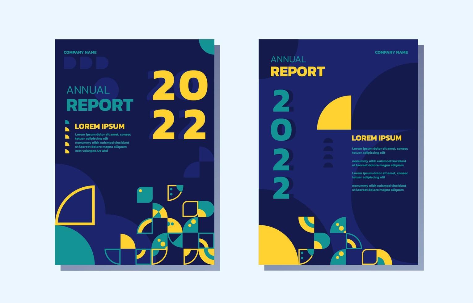 plantilla de informe anual vector