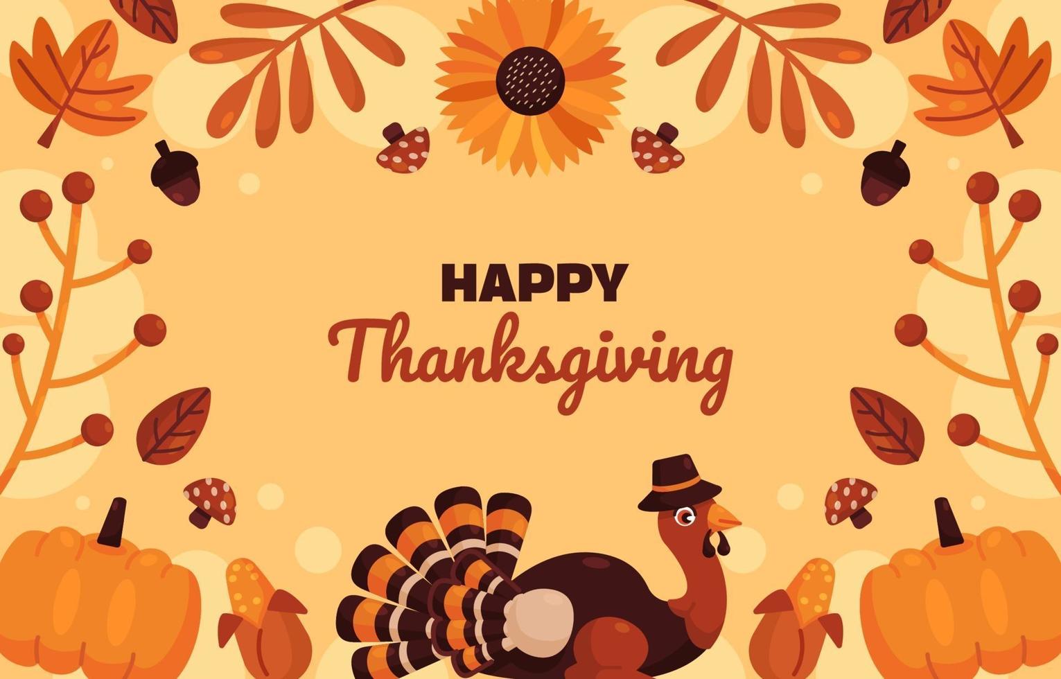 Thanksgiving Day Background vector