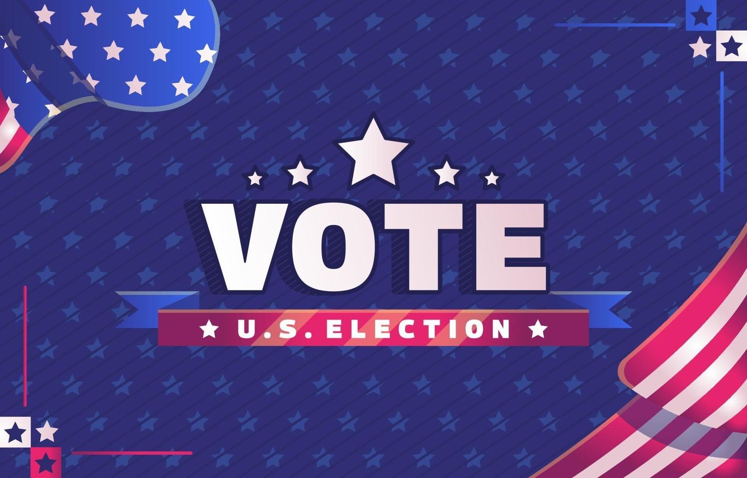 US Election Background vector