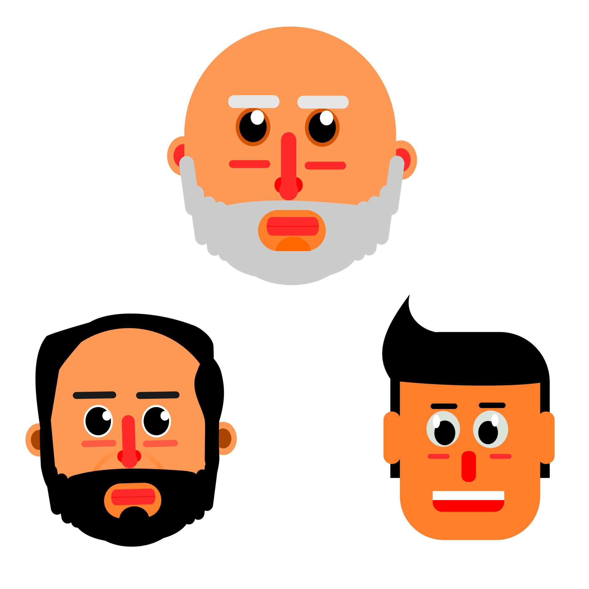 Avatar icon vector set. 3493634 Vector Art at Vecteezy