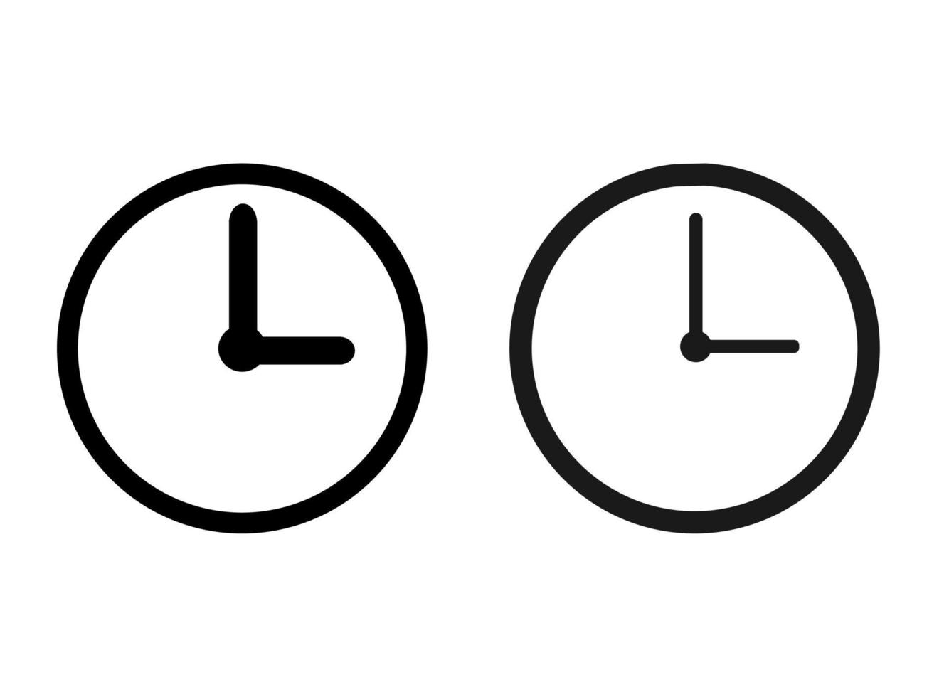 vector icono de reloj