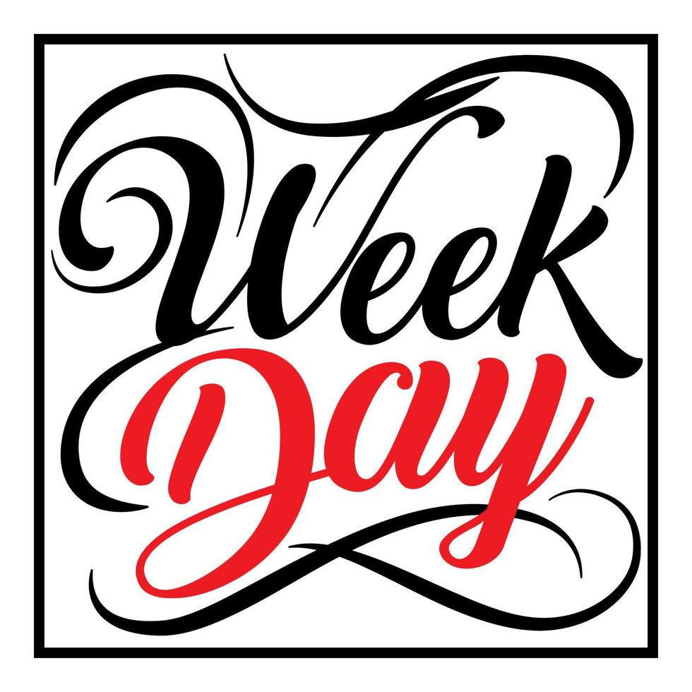 Week Day Icon Vector